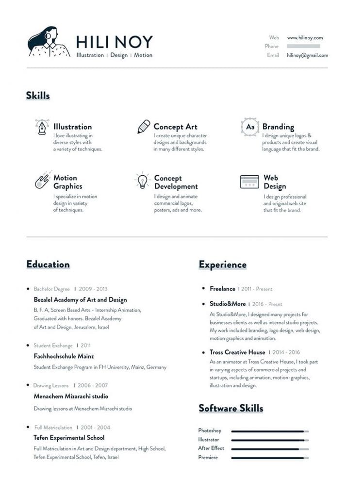graphic resume builder